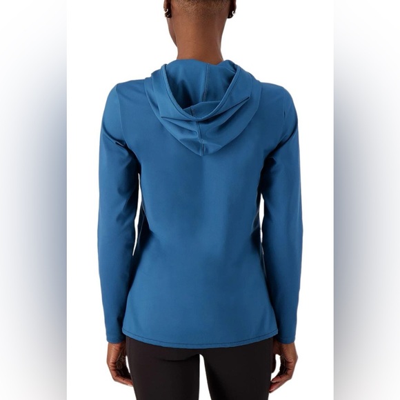 Zuda Women's Half Zip Jacket in Deep Teal Oversized Size XXS - Picture 2 of 4